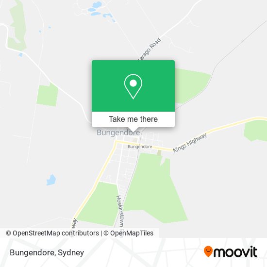 Mapa Bungendore