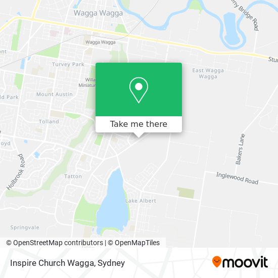 Inspire Church Wagga map