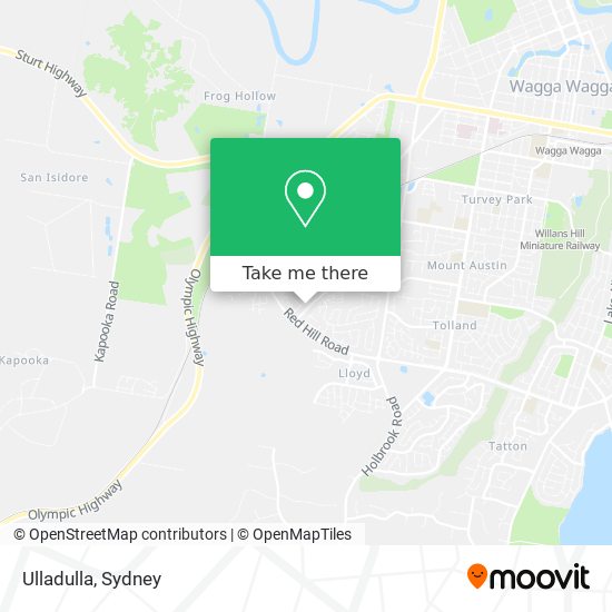 Mapa Ulladulla