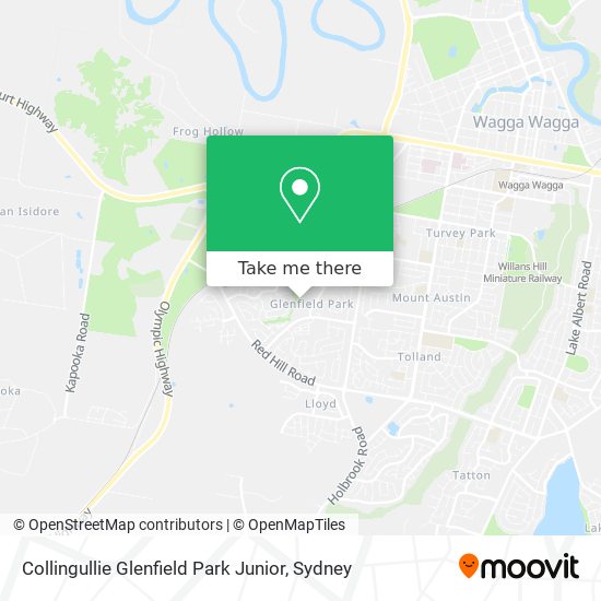 Collingullie Glenfield Park Junior map