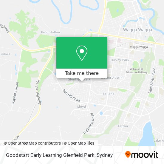 Goodstart Early Learning Glenfield Park map