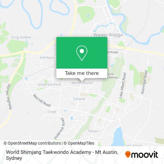 World Shimjang Taekwondo Academy - Mt Austin map