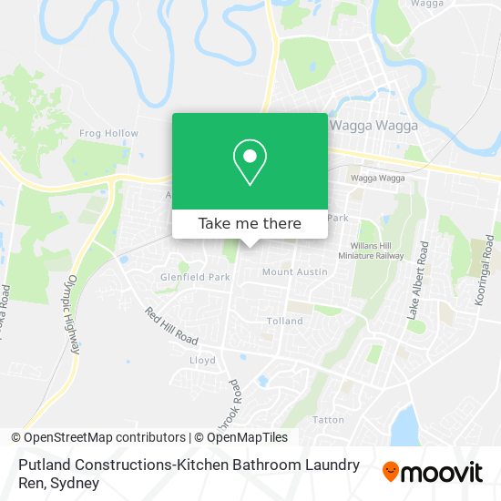 Putland Constructions-Kitchen Bathroom Laundry Ren map