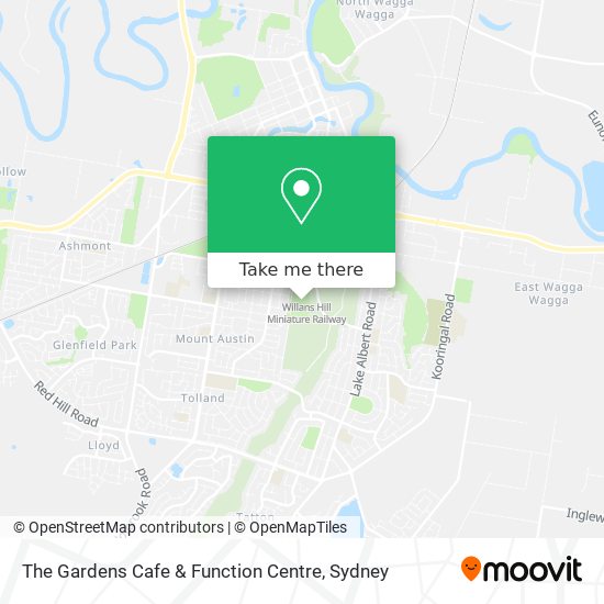 The Gardens Cafe & Function Centre map