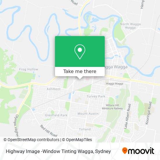 Mapa Highway Image -Window Tinting Wagga