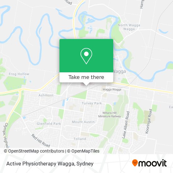 Mapa Active Physiotherapy Wagga