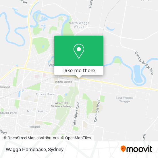 Wagga Homebase map