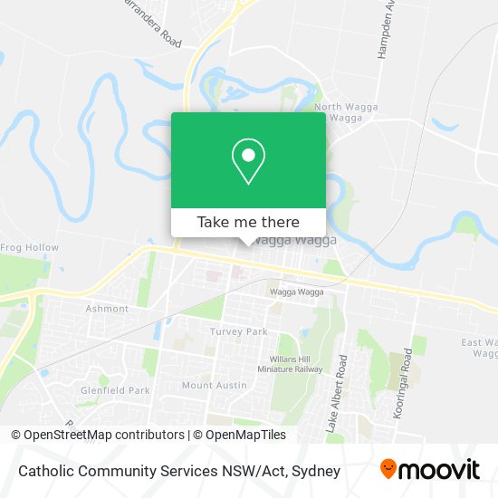 Mapa Catholic Community Services NSW / Act