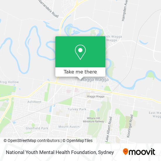 National Youth Mental Health Foundation map