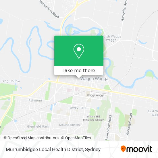 Murrumbidgee Local Health District map