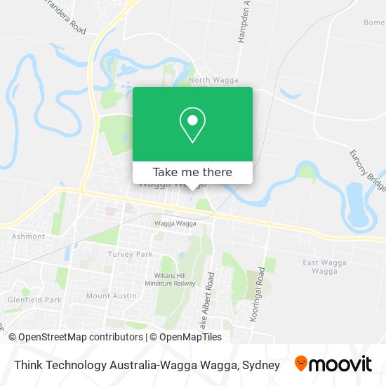 Mapa Think Technology Australia-Wagga Wagga