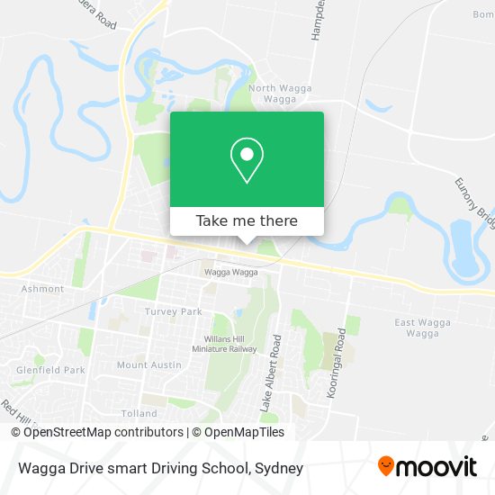 Mapa Wagga Drive smart Driving School