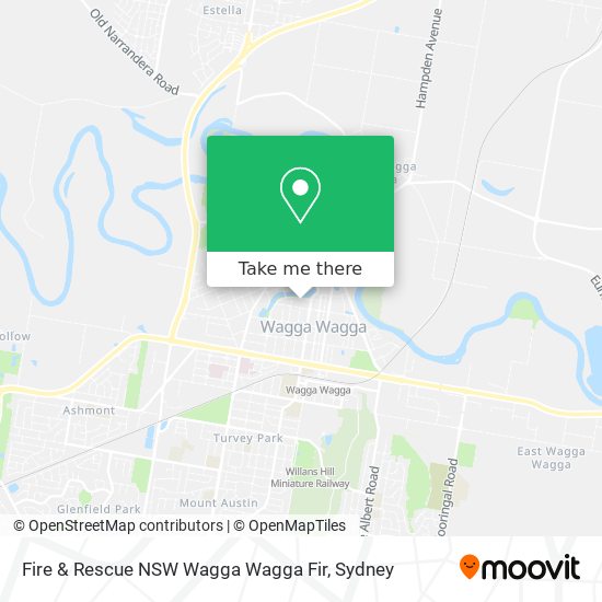 Fire & Rescue NSW Wagga Wagga Fir map