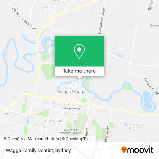 Mapa Wagga Family Dentist