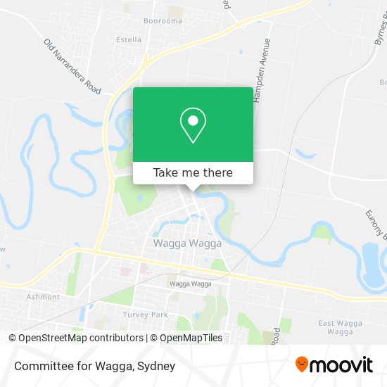 Committee for Wagga map