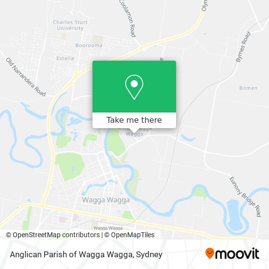 Mapa Anglican Parish of Wagga Wagga