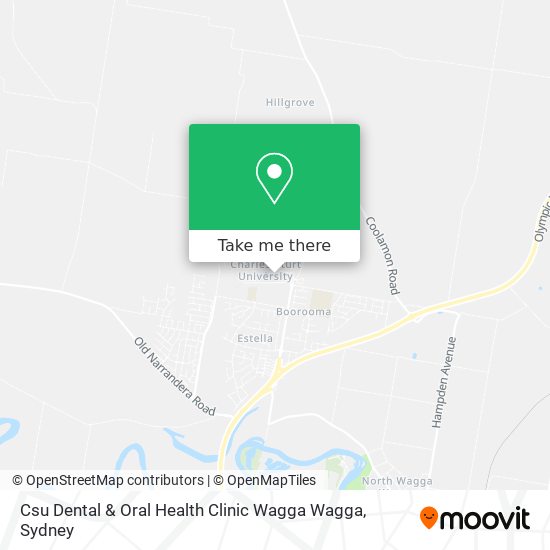 Mapa Csu Dental & Oral Health Clinic Wagga Wagga