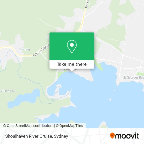 Mapa Shoalhaven River Cruise