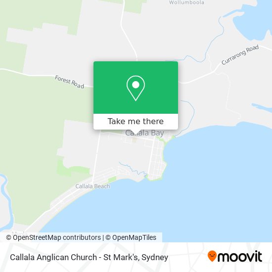 Callala Anglican Church - St Mark's map