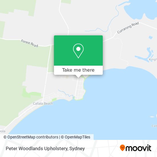 Peter Woodlands Upholstery map