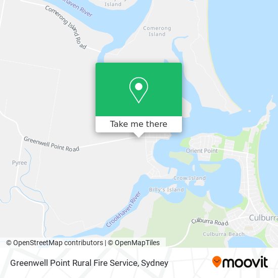 Greenwell Point Rural Fire Service map