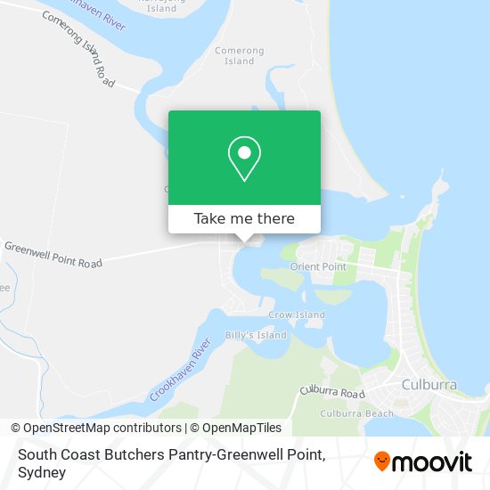 South Coast Butchers Pantry-Greenwell Point map