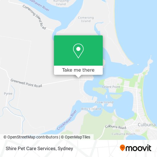 Mapa Shire Pet Care Services