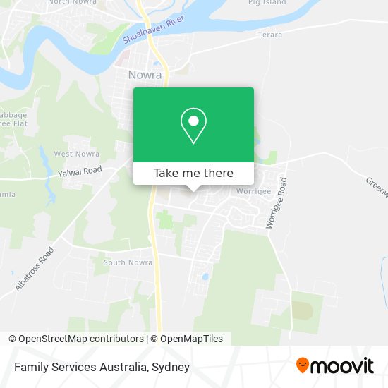 Family Services Australia map