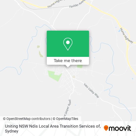 Uniting NSW Ndis Local Area Transition Services of map