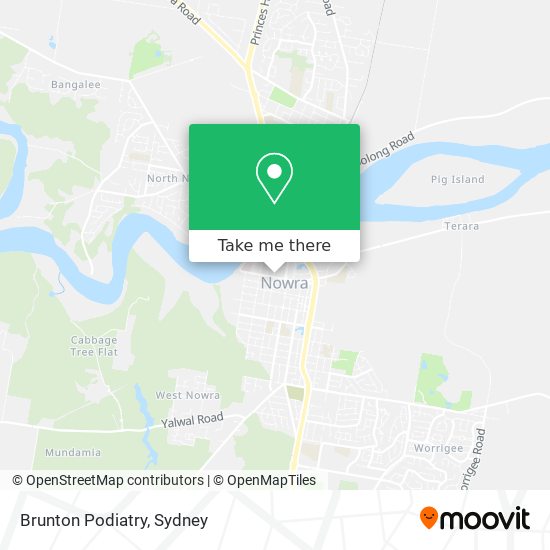 Brunton Podiatry map