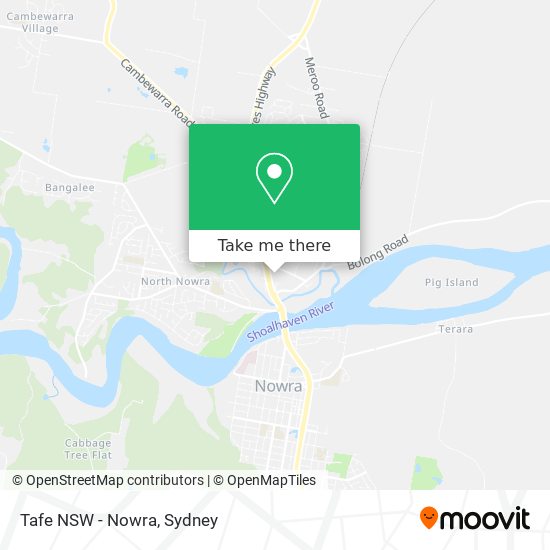 Tafe NSW - Nowra map