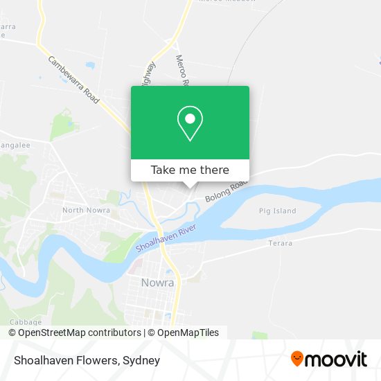 Shoalhaven Flowers map