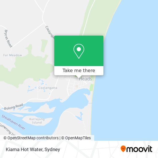 Kiama Hot Water map