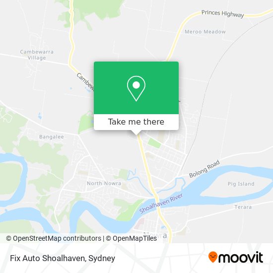 Fix Auto Shoalhaven map