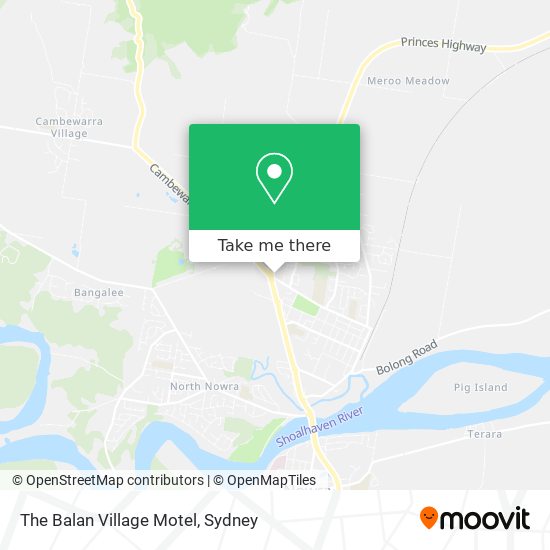 The Balan Village Motel map