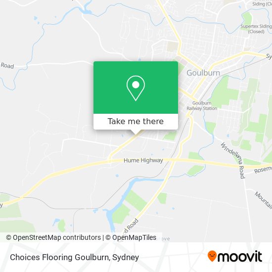 Choices Flooring Goulburn map