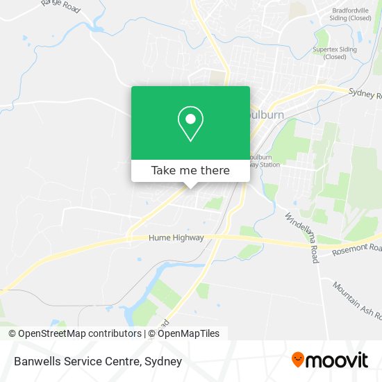 Banwells Service Centre map