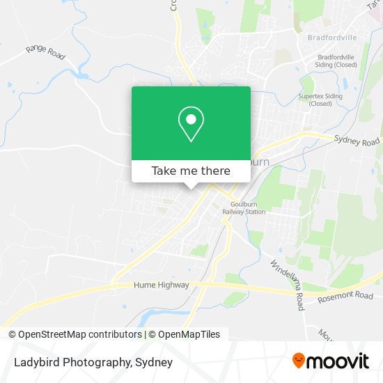 Ladybird Photography map