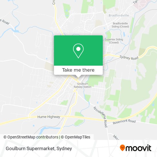 Goulburn Supermarket map