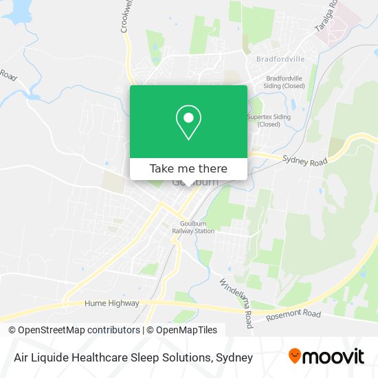Air Liquide Healthcare Sleep Solutions map