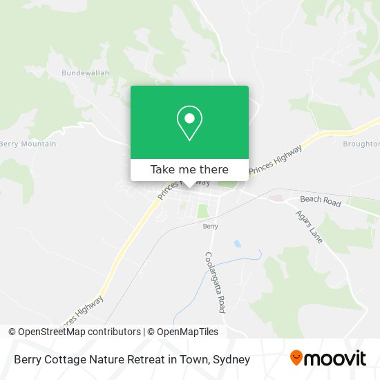 Mapa Berry Cottage Nature Retreat in Town