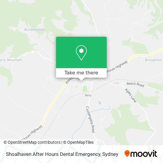 Mapa Shoalhaven After Hours Dental Emergency