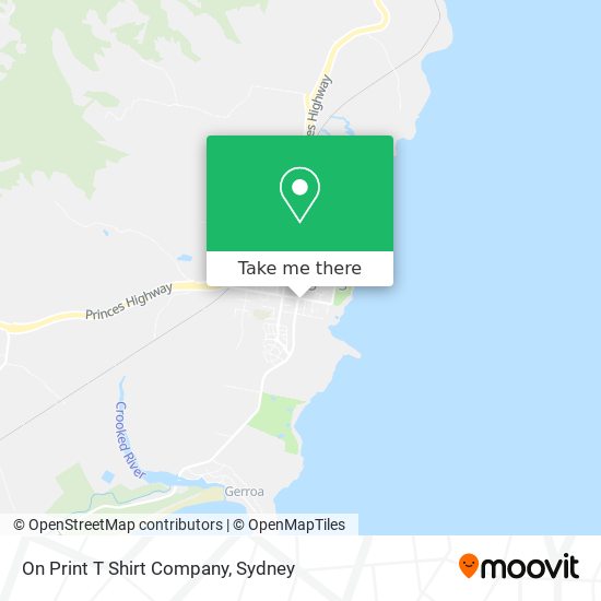 On Print T Shirt Company map