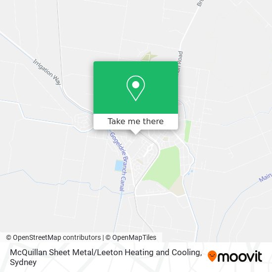 McQuillan Sheet Metal / Leeton Heating and Cooling map