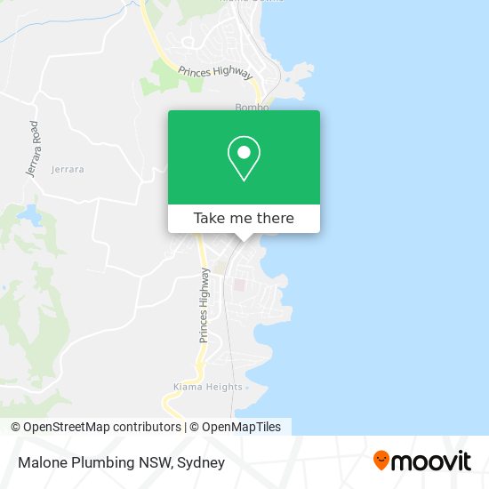 Mapa Malone Plumbing NSW
