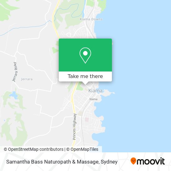 Samantha Bass Naturopath & Massage map