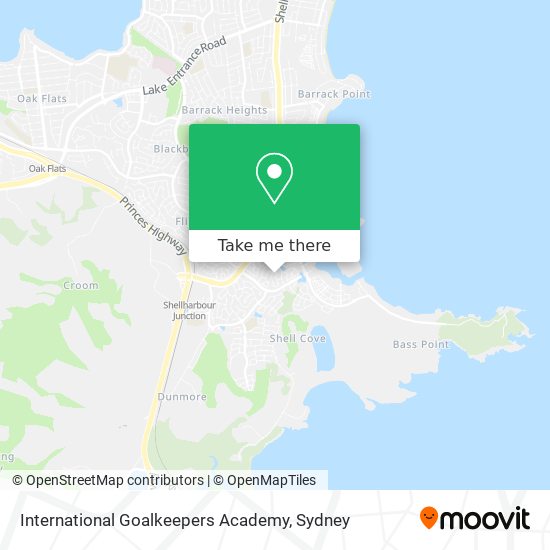 International Goalkeepers Academy map