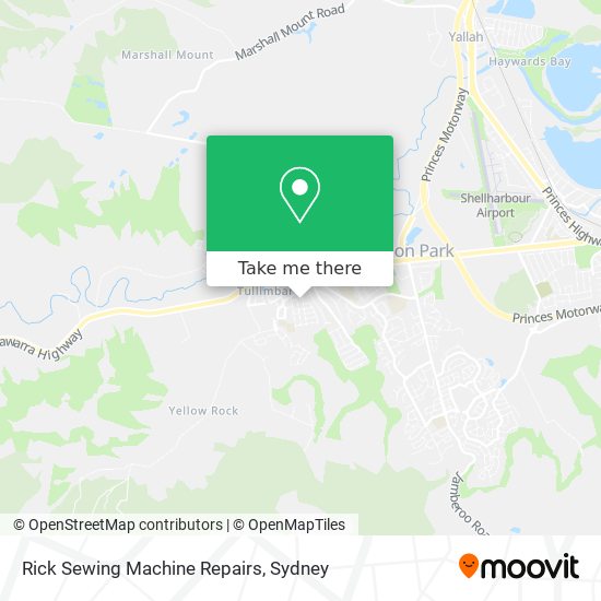 Rick Sewing Machine Repairs map