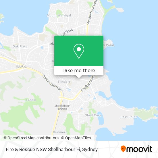 Mapa Fire & Rescue NSW Shellharbour Fi