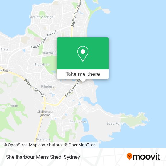 Mapa Shellharbour Men's Shed